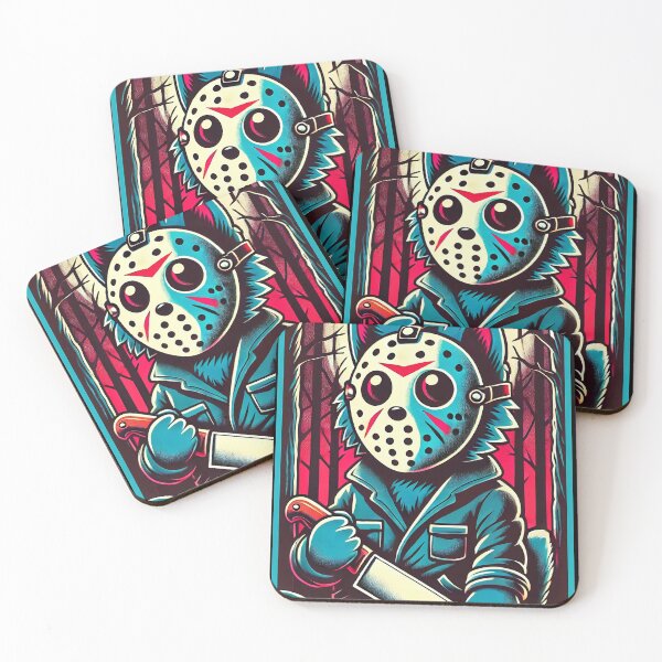 Item preview, Retro Psycho Cat Horror Movie Vintage Masked Kitty designed and sold by Victor Shadehorn.