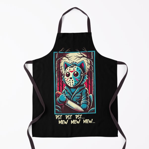 Item preview, Retro Psycho Cat Horror Movie Vintage Masked Kitty designed and sold by Victor Shadehorn.