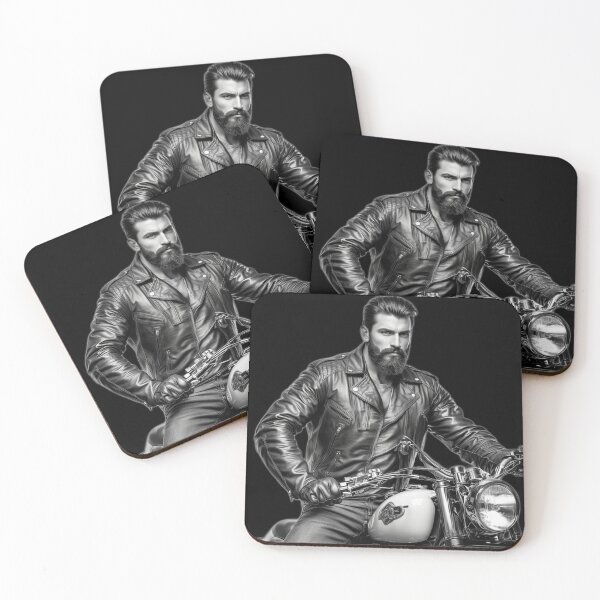 Item preview, Bearded Leather Biker Daddy Berlin German Pride Graphic Design designed and sold by ItsAKinkThing.