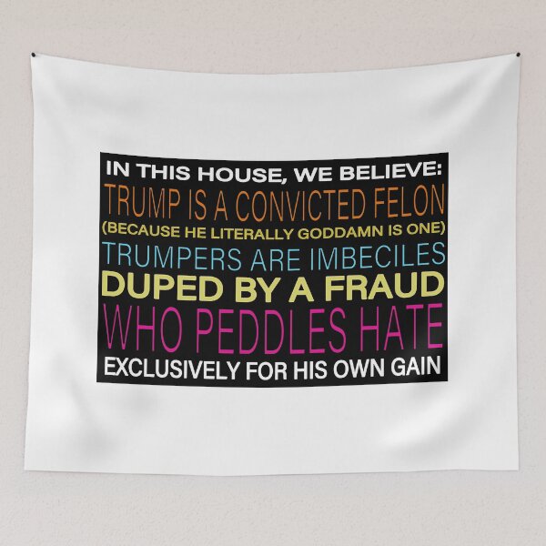 Item preview, "In This House, We Believe Trump is a Convicted Felon" Sign designed and sold by Idle Handmade.