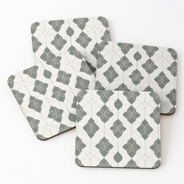 Item preview, Midnight Green Reminiscient Argyle Pattern White Background designed and sold by burbankdesigns.