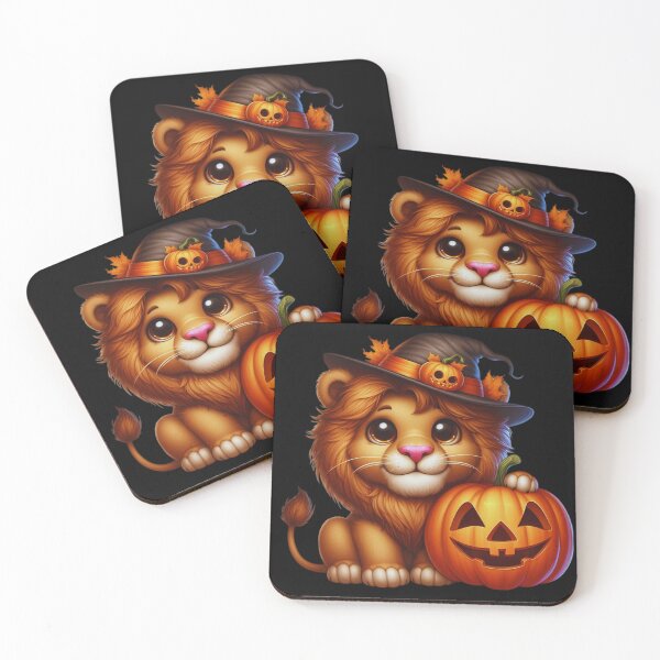 Item preview, The brave lion cub and his enchanted pumpkin designed and sold by AmigosFurEver.