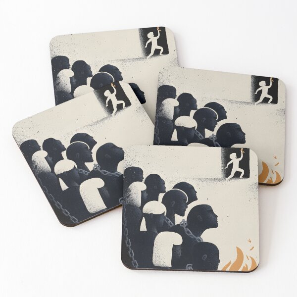 Item preview, The Man Escaping Plato's Cave designed and sold by Idea-Artwork.