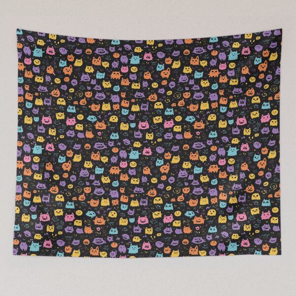 Item preview, Freaky Cute Halloween Creatures Pattern designed and sold by Tech Tones.