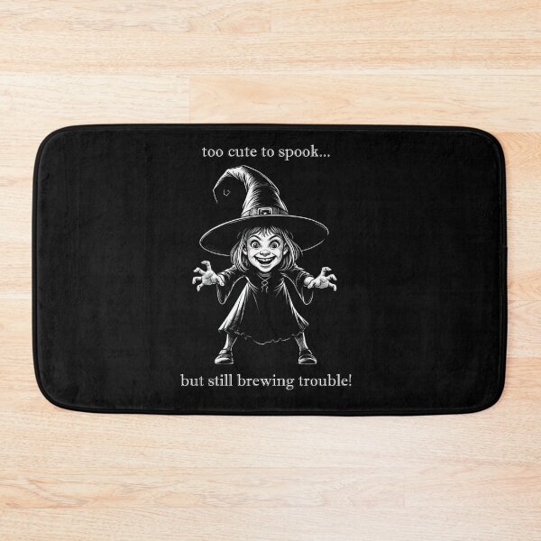 Item preview, Too Cute To Spook, But Still Brewing Trouble | Cute little witch ready for Tricks and Treats |  designed and sold by pafkrusk.