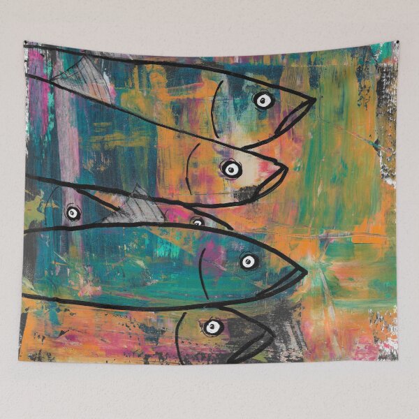 Item preview, Fish in a shoal designed and sold by Peoples-Dog.