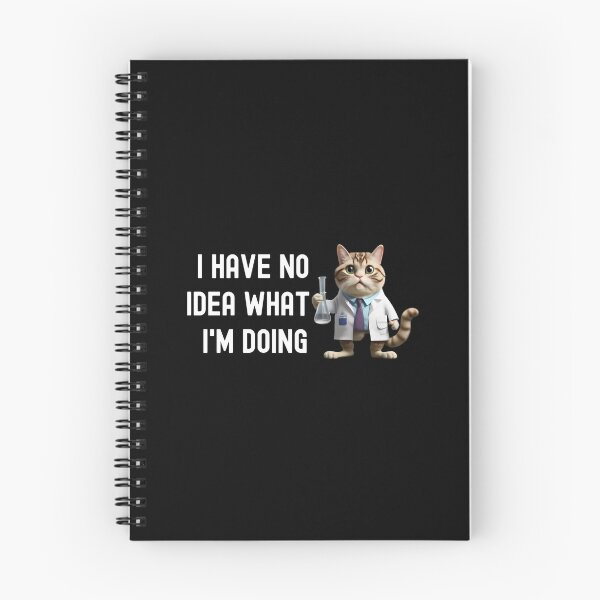 Item preview, I Have No Idea What I'm Doing - Science Cat, Geeky Cat Lover, Laboratory Cat, Geek Cat, Nerd Cat, Lab Cat designed and sold by jadedscientist.