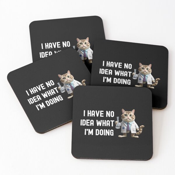 Item preview, I Have No Idea What I'm Doing - Science Cat, Geeky Cat Lover, Laboratory Cat, Geek Cat, Nerd Cat, Lab Cat designed and sold by jadedscientist.