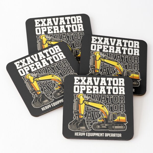 Item preview, Excavator Construction Equipment - Heavy Machine Operator Design designed and sold by BubbleSpy.
