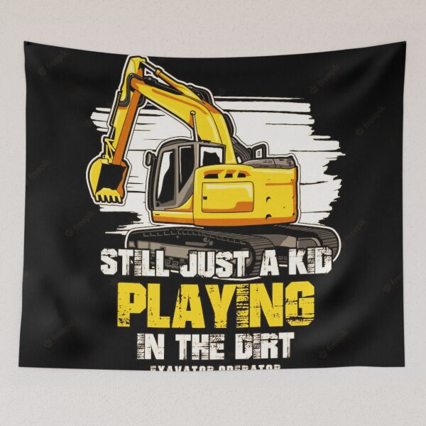 Item preview, Excavator Operator Equipment - Heavy Machinery Expert Design designed and sold by BubbleSpy.