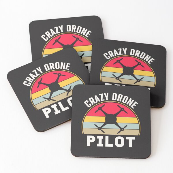 Item preview, Crazy Drone Pilot - Fun and Adventurous UAV Operator Design designed and sold by BubbleSpy.