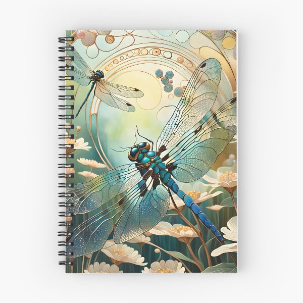 Item preview, Dragonfly Art Nouveau Painting designed and sold by druidwolfart.