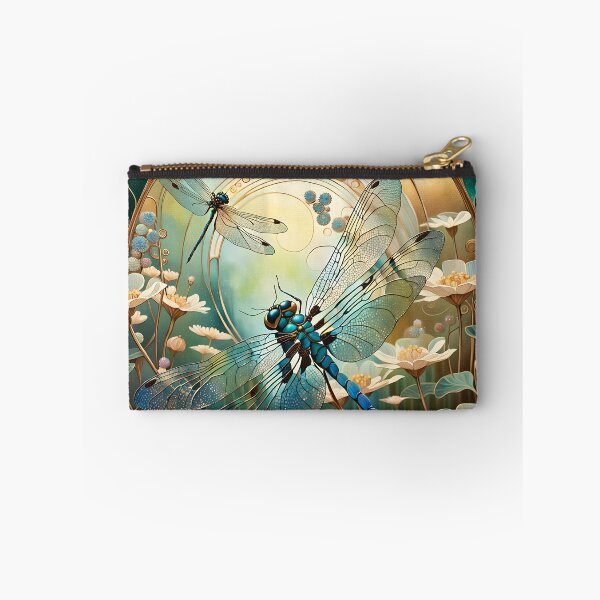Item preview, Dragonfly Art Nouveau Painting designed and sold by druidwolfart.