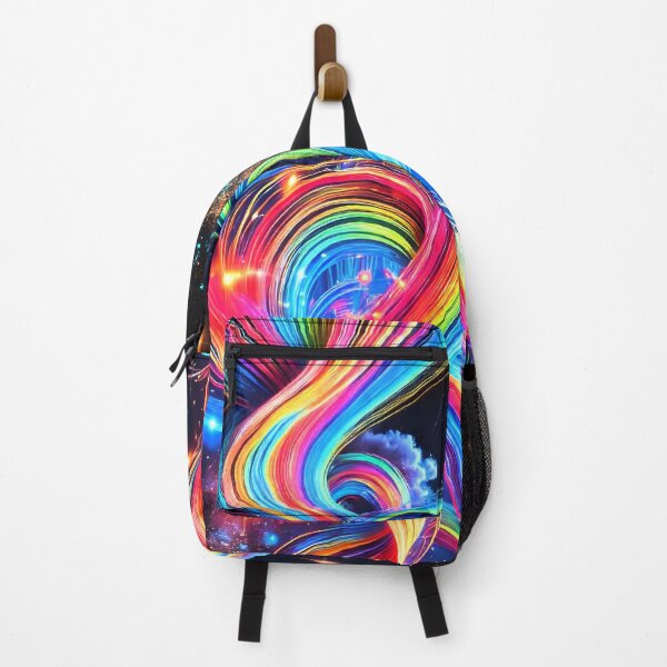Item preview, Galactic Ribbon - Neon Flow of Celestial Colors designed and sold by WheelieGdArt.