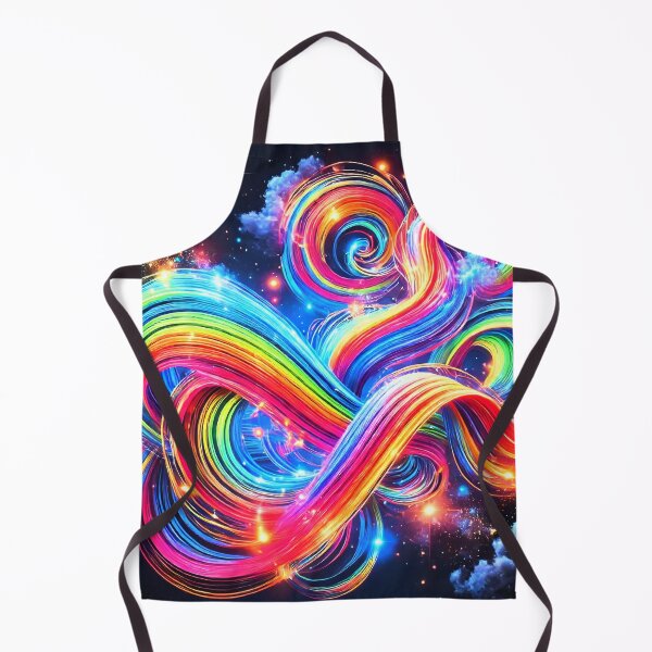 Item preview, Galactic Ribbon - Neon Flow of Celestial Colors II designed and sold by WheelieGdArt.