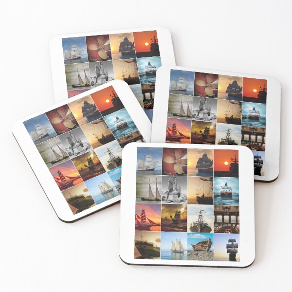 Item preview, Ship Photo Collage designed and sold by ColorfulPrints.