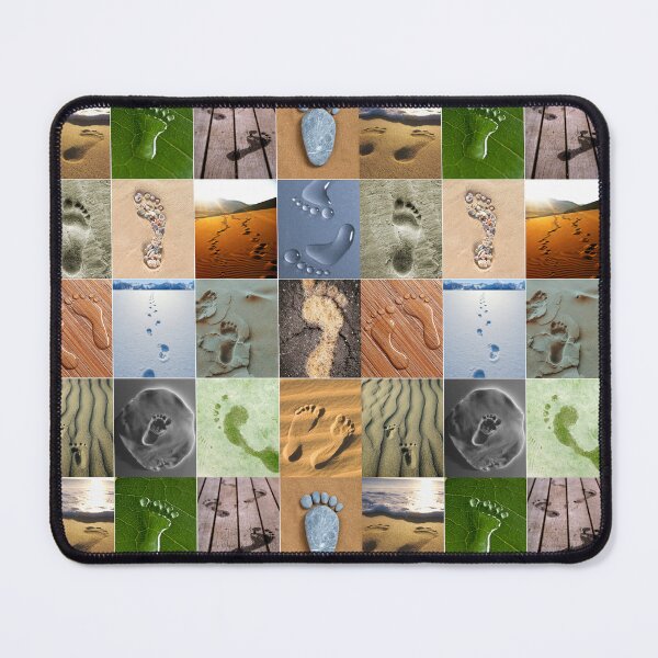 Item preview, Footprints in Nature Collage designed and sold by ColorfulPrints.