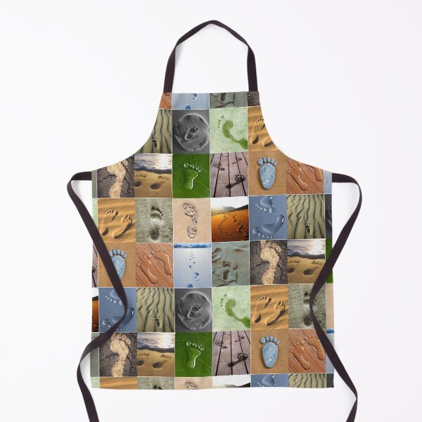 Item preview, Footprints in Nature Collage designed and sold by ColorfulPrints.