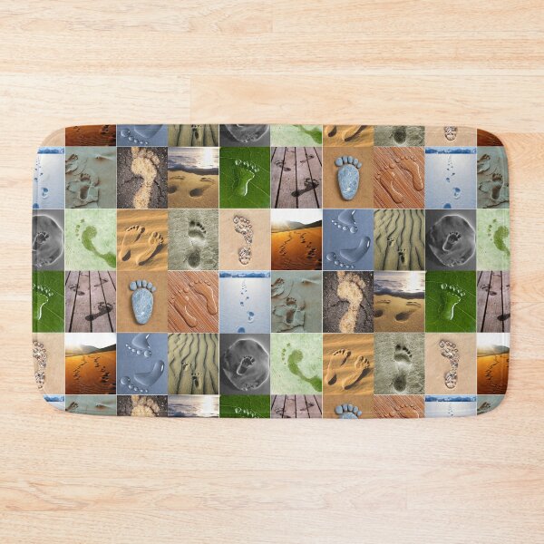 Item preview, Footprints in Nature Collage designed and sold by ColorfulPrints.