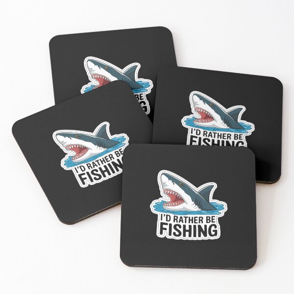 Item preview, I'd Rather Be Fishing Great White Shark Design designed and sold by Peter Stawicki.