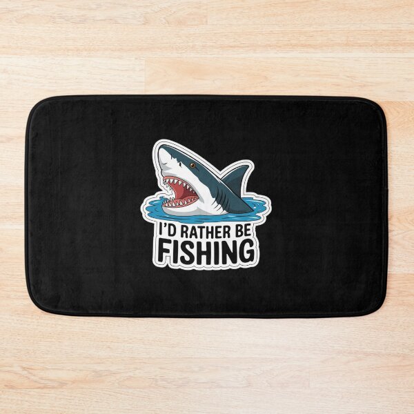 Item preview, I'd Rather Be Fishing Great White Shark Design designed and sold by Peter Stawicki.