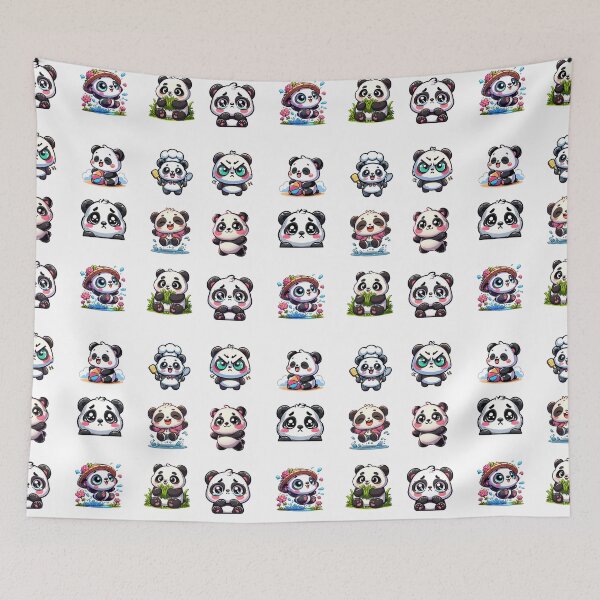 Item preview, Funny Pandas Sticker Set designed and sold by OutLoudDesigns.