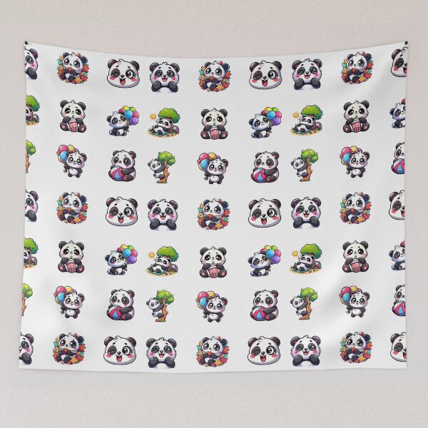Item preview, Funny Pandas Sticker Set 2 designed and sold by OutLoudDesigns.