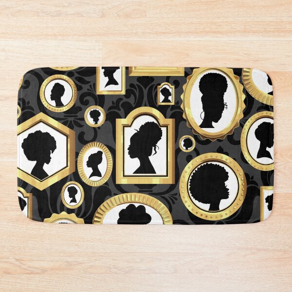Item preview, african beauty vintage damask cameo  designed and sold by Gossip Rag.