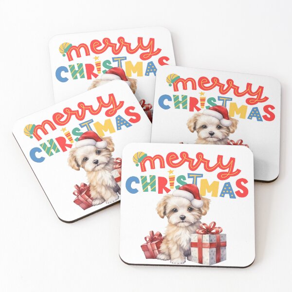 Item preview, Merry Christmas puppy designed and sold by Kelli Campbell.