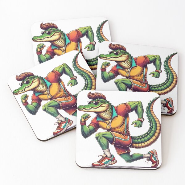 Item preview, Cool Running Alligator Pop Art Illustration designed and sold by takeng07.