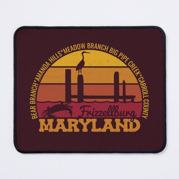 Item preview, Fizzellburg Maryland Sunset Retro Local Pride Logo designed and sold by CRHPOD20.