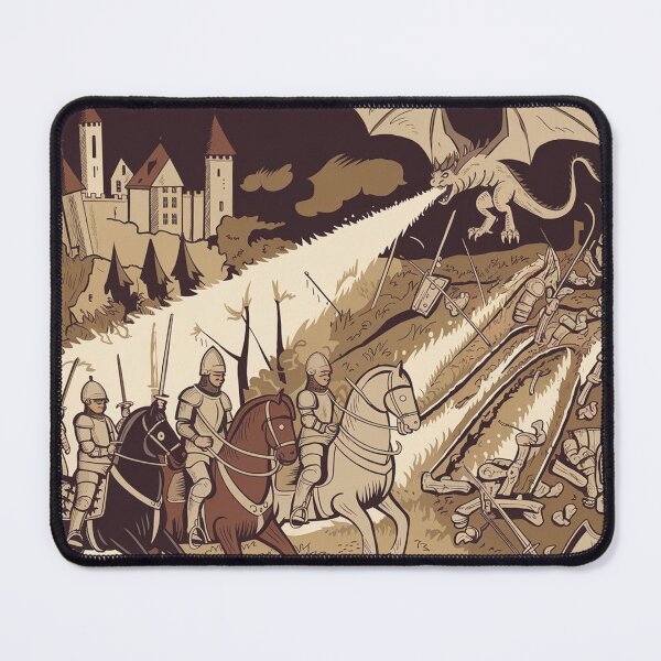 Item preview, Epic Medieval Fantasy Battle with Dragon designed and sold by tutoo clothes.