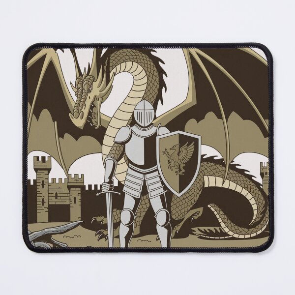 Item preview, Knight’s Standoff with Dragon - Epic Medieval Fantasy Art designed and sold by tutoo clothes.