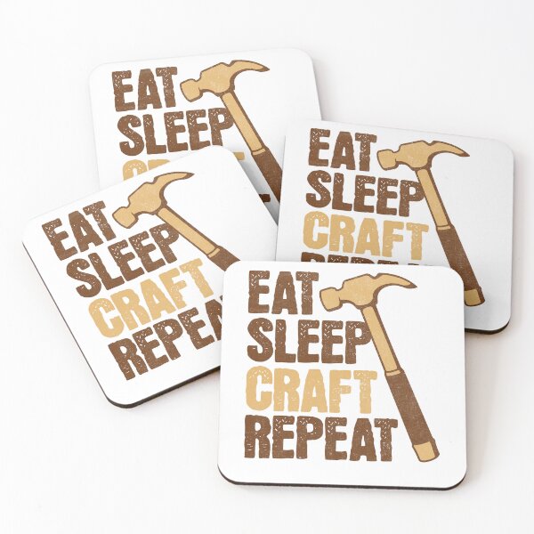 Item preview, Eat Sleep Craft Repeat DIY designed and sold by PrintCrafting.