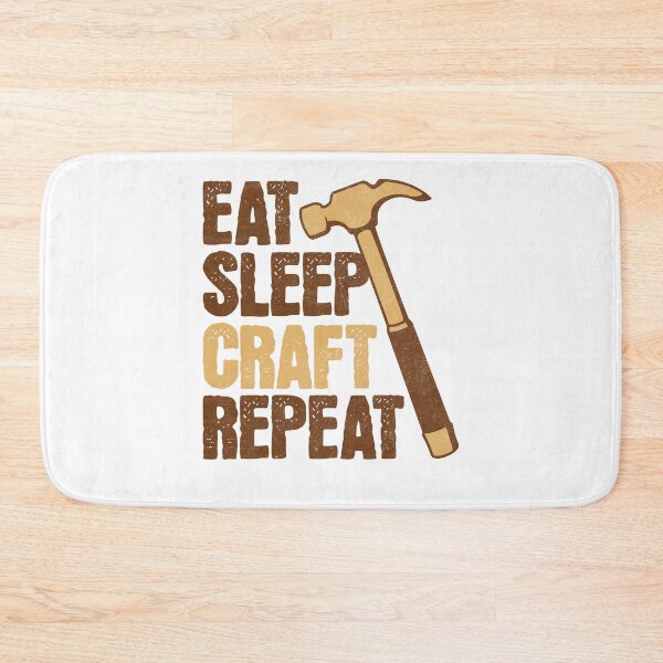 Item preview, Eat Sleep Craft Repeat DIY designed and sold by PrintCrafting.