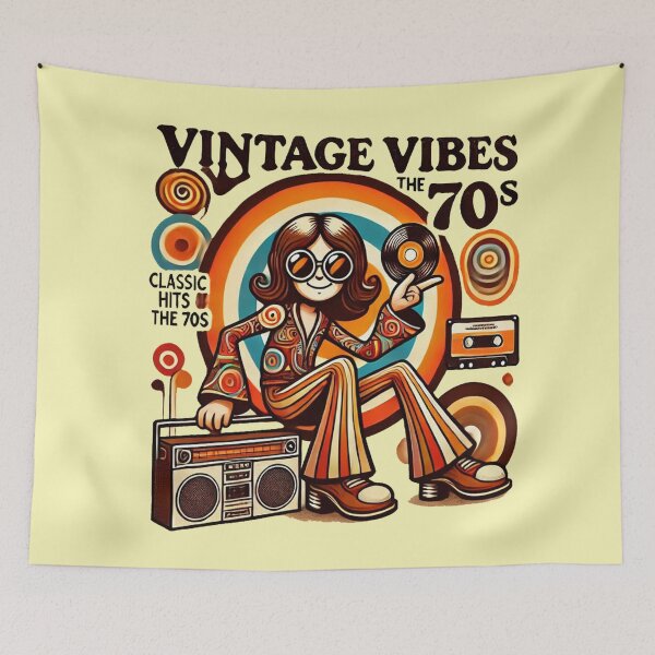Item preview, Retro Music Lover - Vintage Vibes of the 70s designed and sold by tutoo clothes.