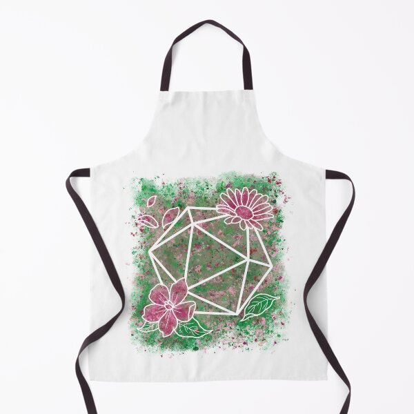 Item preview, Dados de acuarela D20 Flores de primavera designed and sold by DBMoonshine.