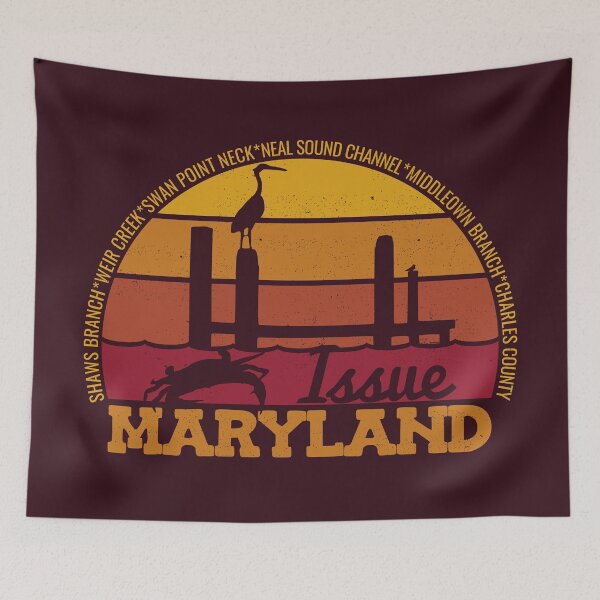 Item preview, Issue Maryland Sunset Retro Local Pride Logo designed and sold by CRHPOD20.