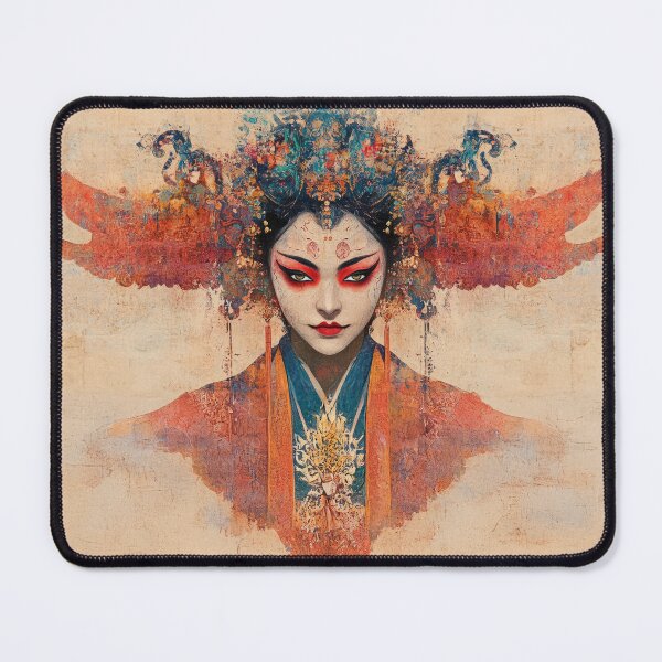 Item preview, Fire & Grace: Ethereal Goddess Art Print designed and sold by Chrome-Magnet.