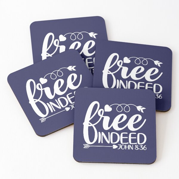 Item preview, Free Indeed - John 8 verse 36 designed and sold by simplydesignart.