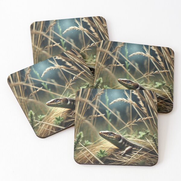 Item preview, Skink in Moonlit Grass designed and sold by NocturnalNook.