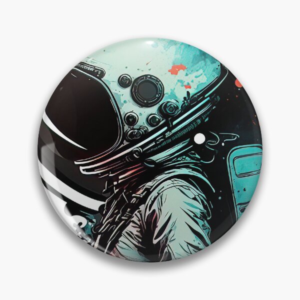 Item preview, Female Astronaut in Orange Suit: Cosmic Exploration designed and sold by BeUniqueCo.