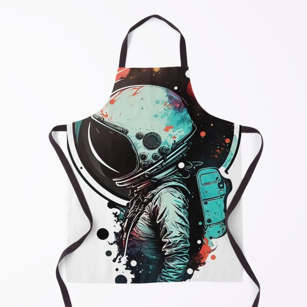 Item preview, Female Astronaut in Orange Suit: Cosmic Exploration designed and sold by BeUniqueCo.