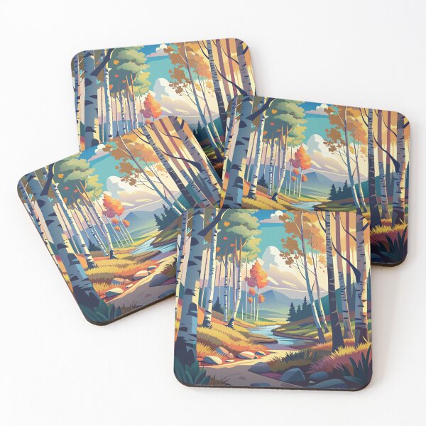 Item preview, aesthetic birch landscape garden scenery designed and sold by rlav123.