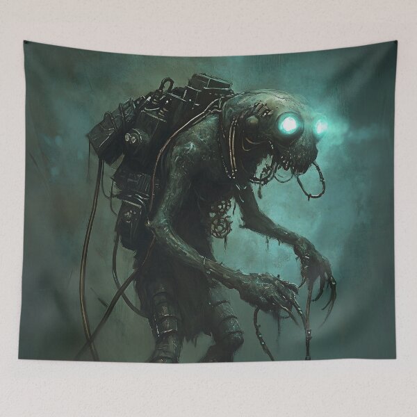 Item preview, Cybernetic Skaven Technomancer - Dark Sci-Fi Fantasy Art designed and sold by Juuskus.