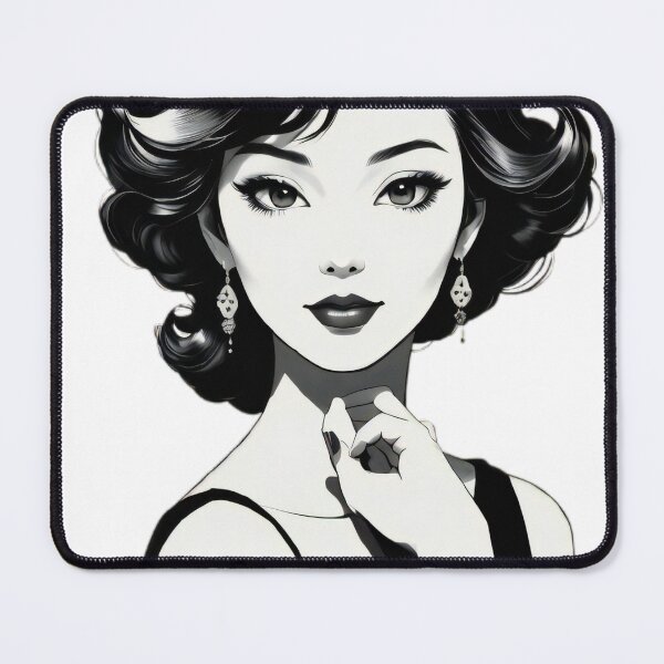 Item preview, Whispers of Yabusame: Silhouette Art of a Woman designed and sold by ImmersiveArt Era.