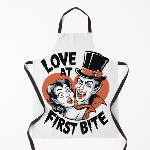 Item preview, Love at First Bite Vampire Funny Halloween designed and sold by Quirky Shirts.