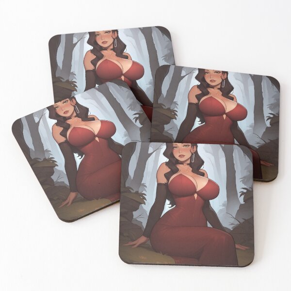 Item preview, Sexy Girl in Red Dress designed and sold by WaifuBrowser.