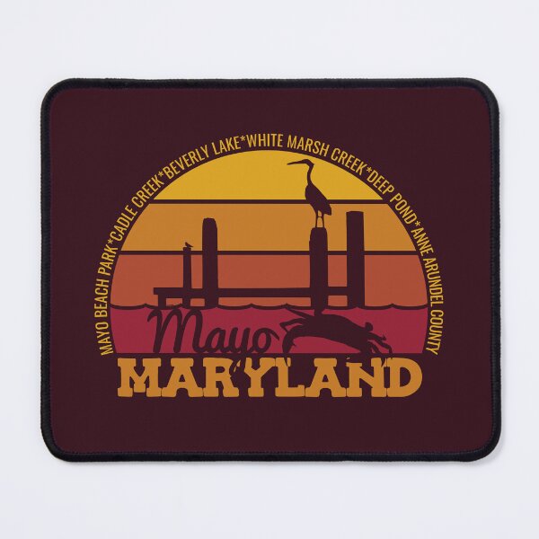 Item preview, Mayo Maryland Sunset Retro Local Pride Logo designed and sold by CRHPOD20.