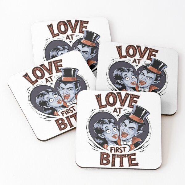 Item preview, Love at First Bite Funny Vampire Halloween designed and sold by Quirky Shirts.